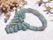 *10* 19x9mm Copper Washed Transparent Aqua Honeycomb Cone Beads